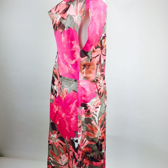 Banana Republic Mad Men Sheath dress Floral M - Picture 3 of 6